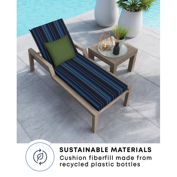 Latitude Run® Meredydd Sunbrella Outdoor Chaise Lounge Chair Cushion & Reviews Wayfair